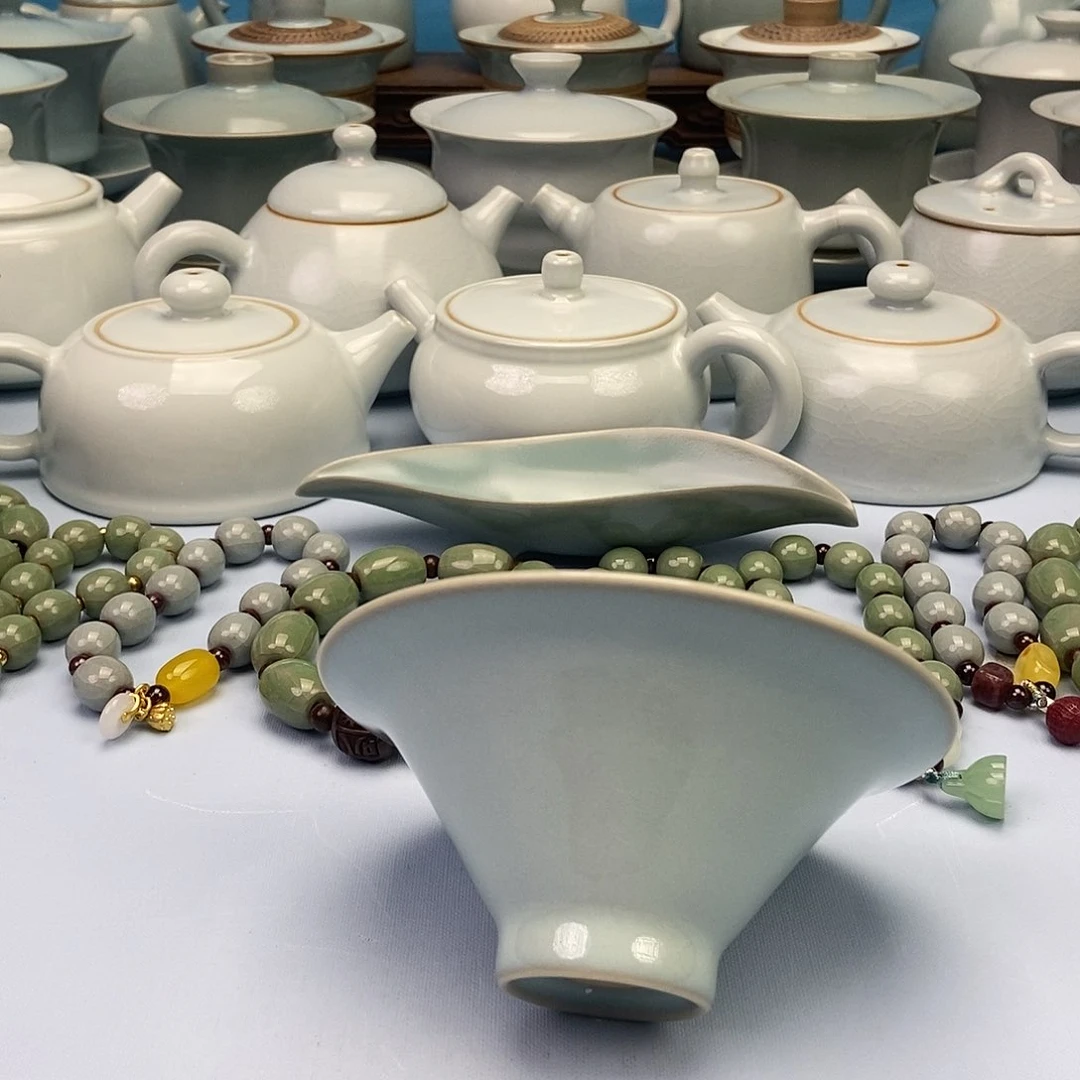 杯天青斗笠杯原矿原釉原产地