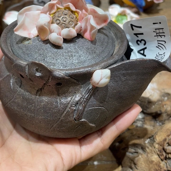 手工制作陶瓷茶具茶杯青蛙