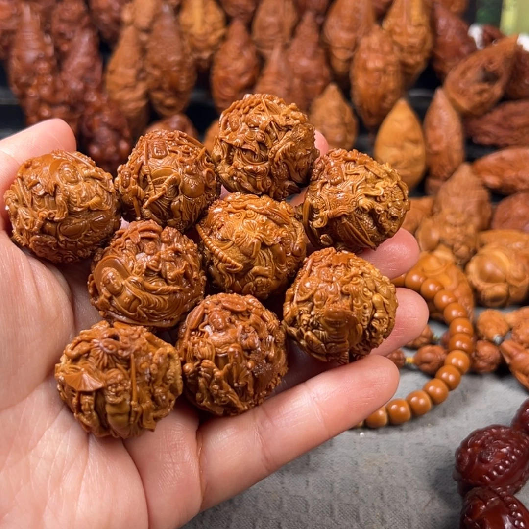 巭***孬手串/手链橄榄核核雕