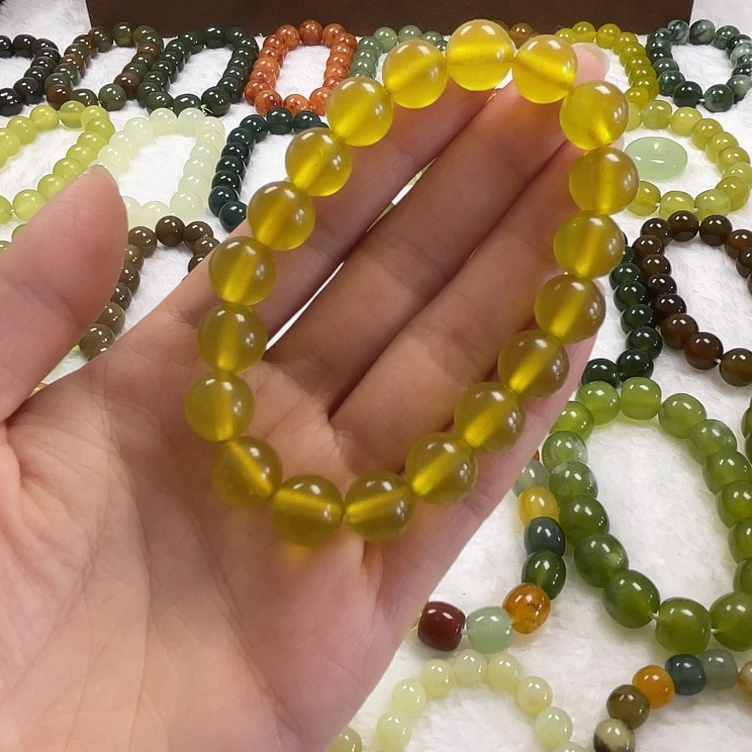 蛇纹石玉未镶嵌手串