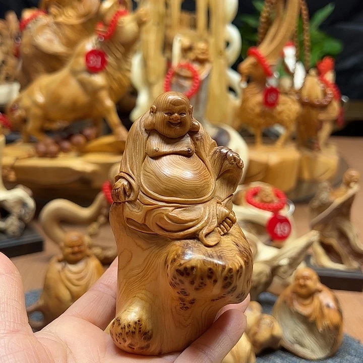 无事牌非洲檀香崖柏摆件
