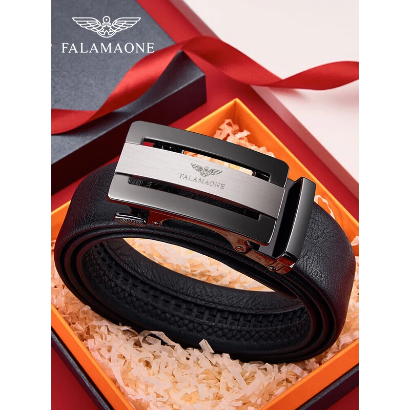 FALAMAONE/法莱阿玛尼男士真皮腰带商务休闲百搭皮带送老公男朋友