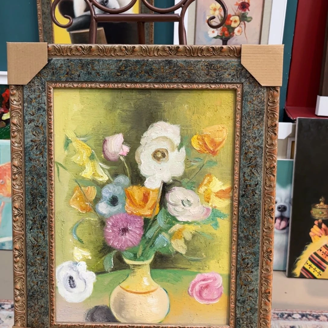 油画花卉手绘油画