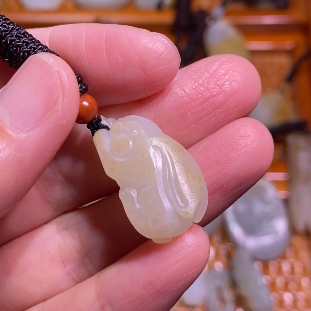 和田玉颈饰未镶嵌非**可