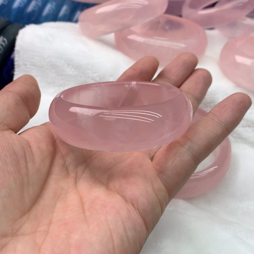 水晶手镯未镶嵌鸡**花