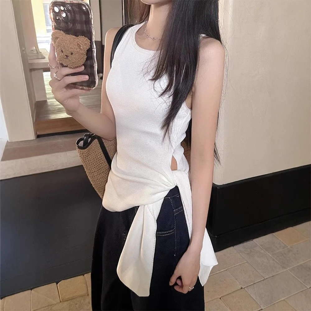 修身型吊带韩系简约纯色通勤背心紧身内搭失序女生韩系ins衣服