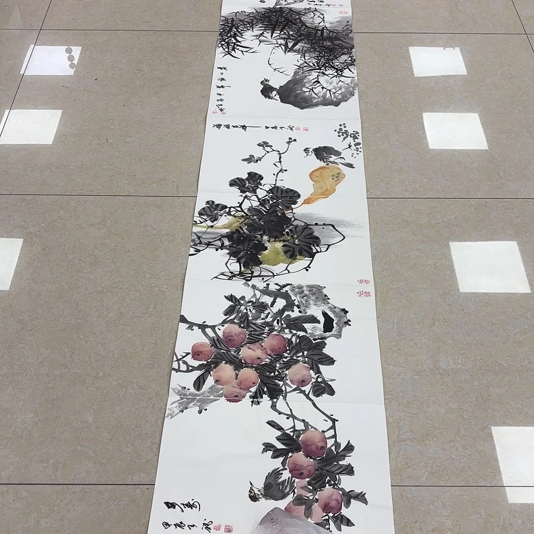 国画书法作品多次