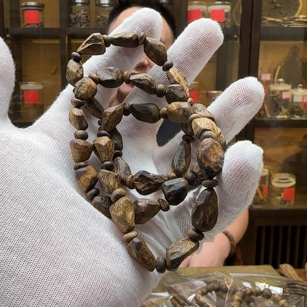 沉香沉香枕国香棋楠天然野树丁瘤疤5.8g多样性发一串