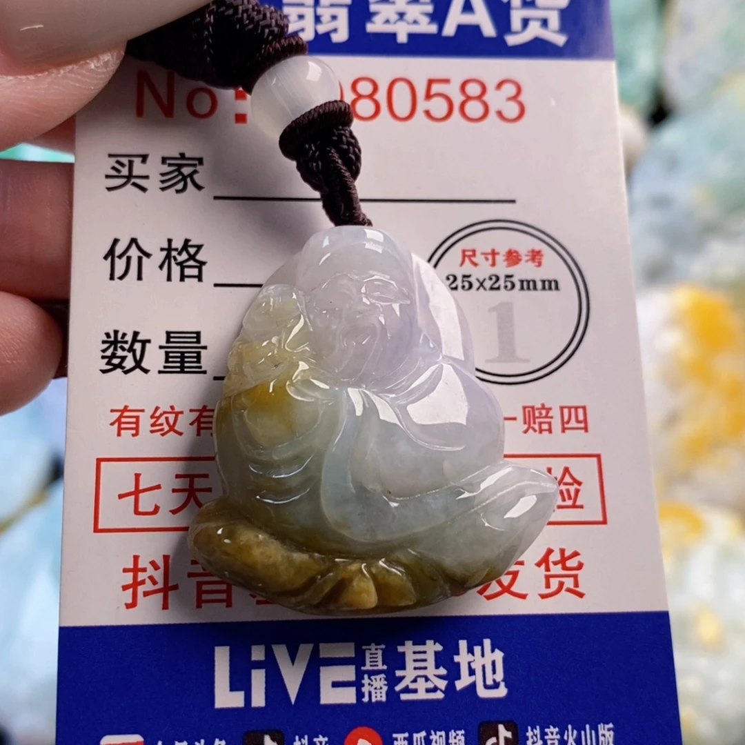 翡翠未镶嵌吊坠(不含链)