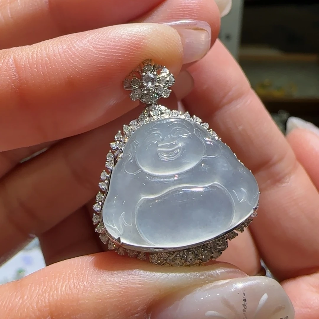 【闪购商品】翡翠颈饰18K金镶嵌缅甸