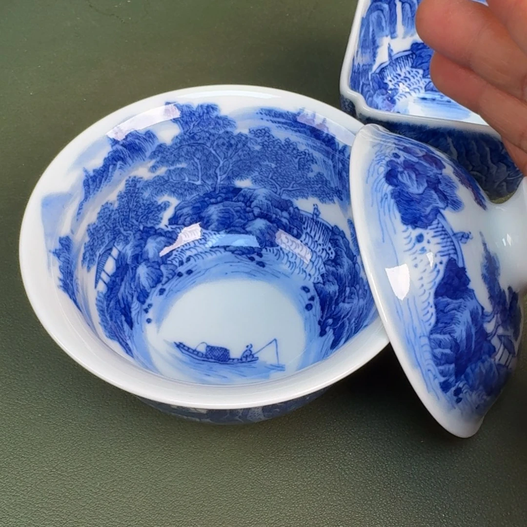 瓷景德镇纯手绘茶具圆圆218