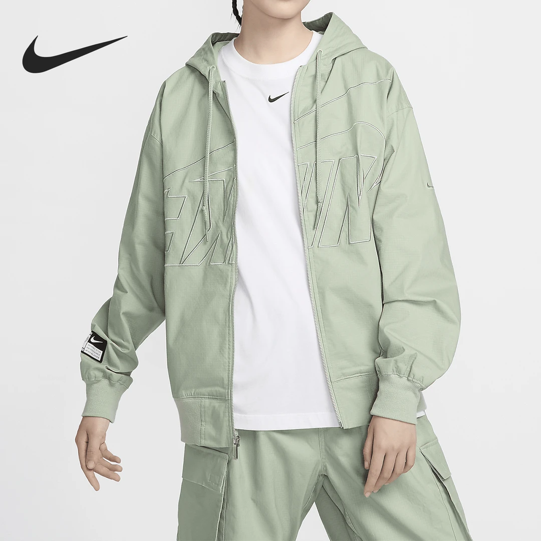Nike/耐克正品24冬新款女士休闲绣倒钩宽松外套FV7775-370
