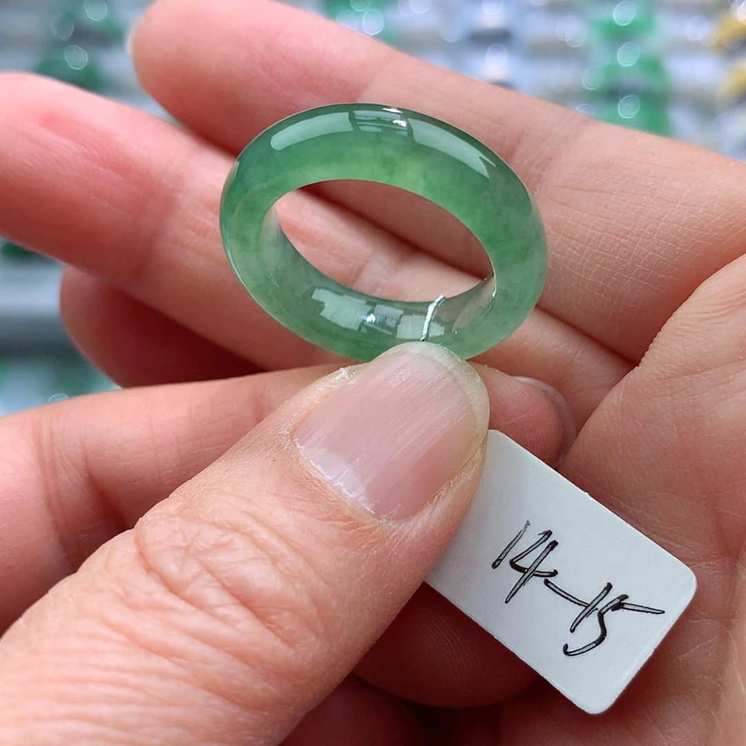翡翠戒指未镶嵌14-15号