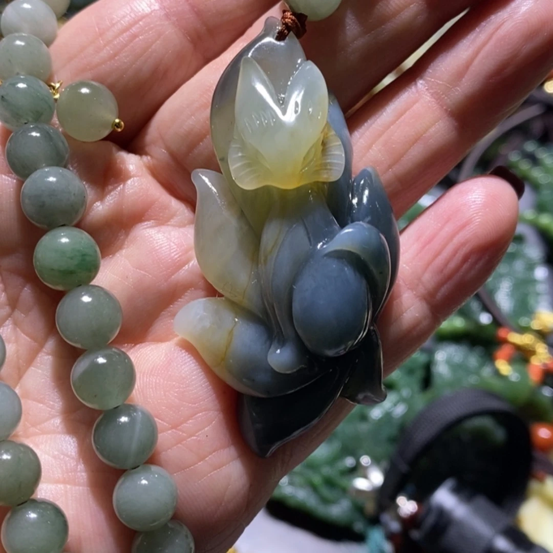 【闪购商品】岫玉毛衣链未镶嵌