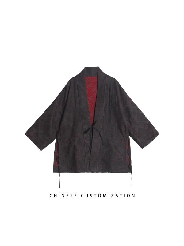 【一“鹿”有你】双面穿 禅茶服版 满分 老柞丝 超重磅外套D3200
