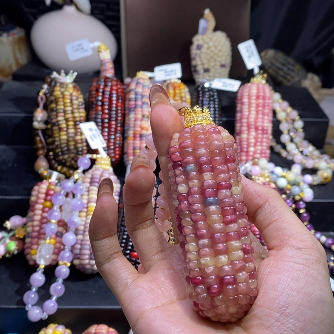 玉L***y文玩玉米 粉草莓