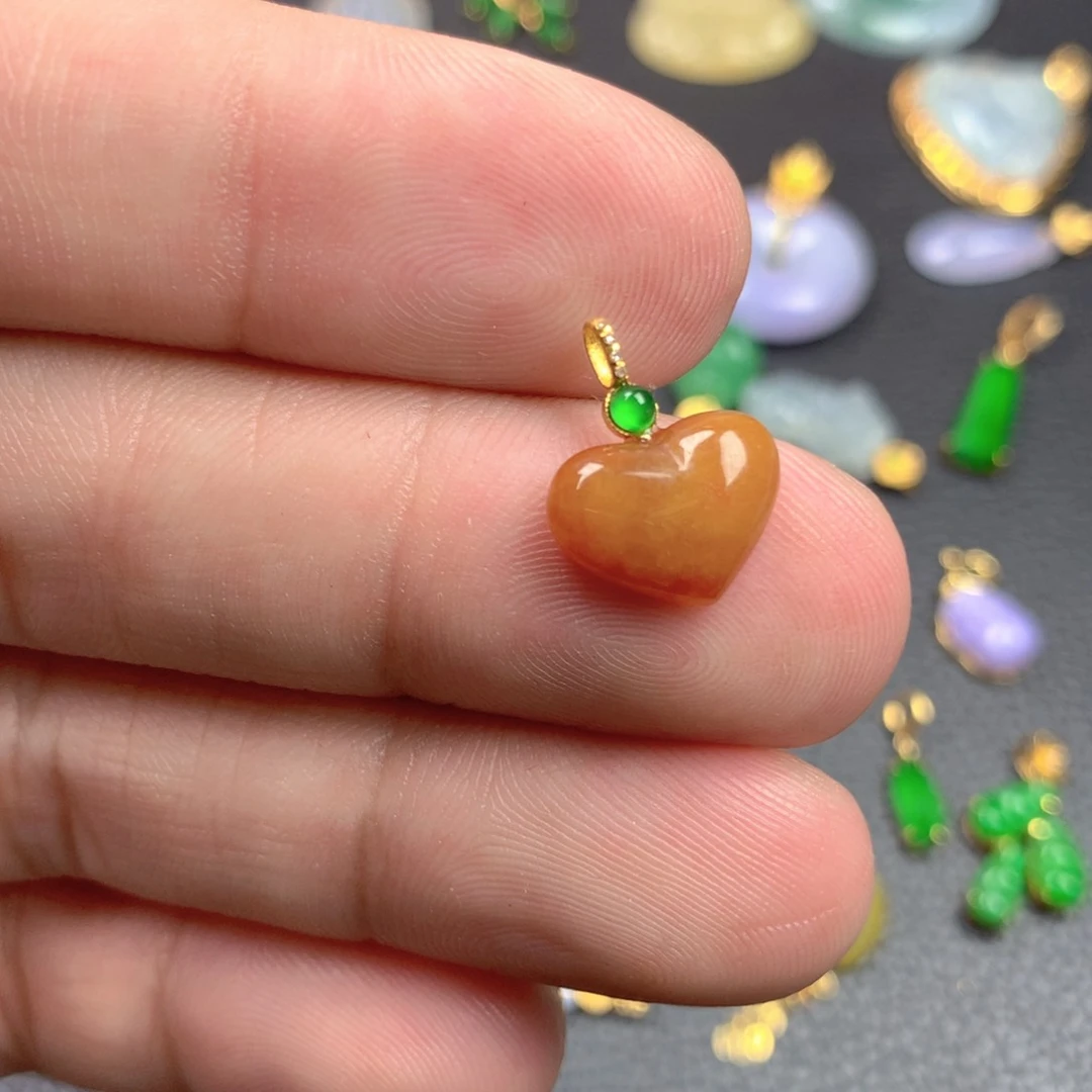 【闪购商品】颈饰18K金镶嵌翡翠翡翠