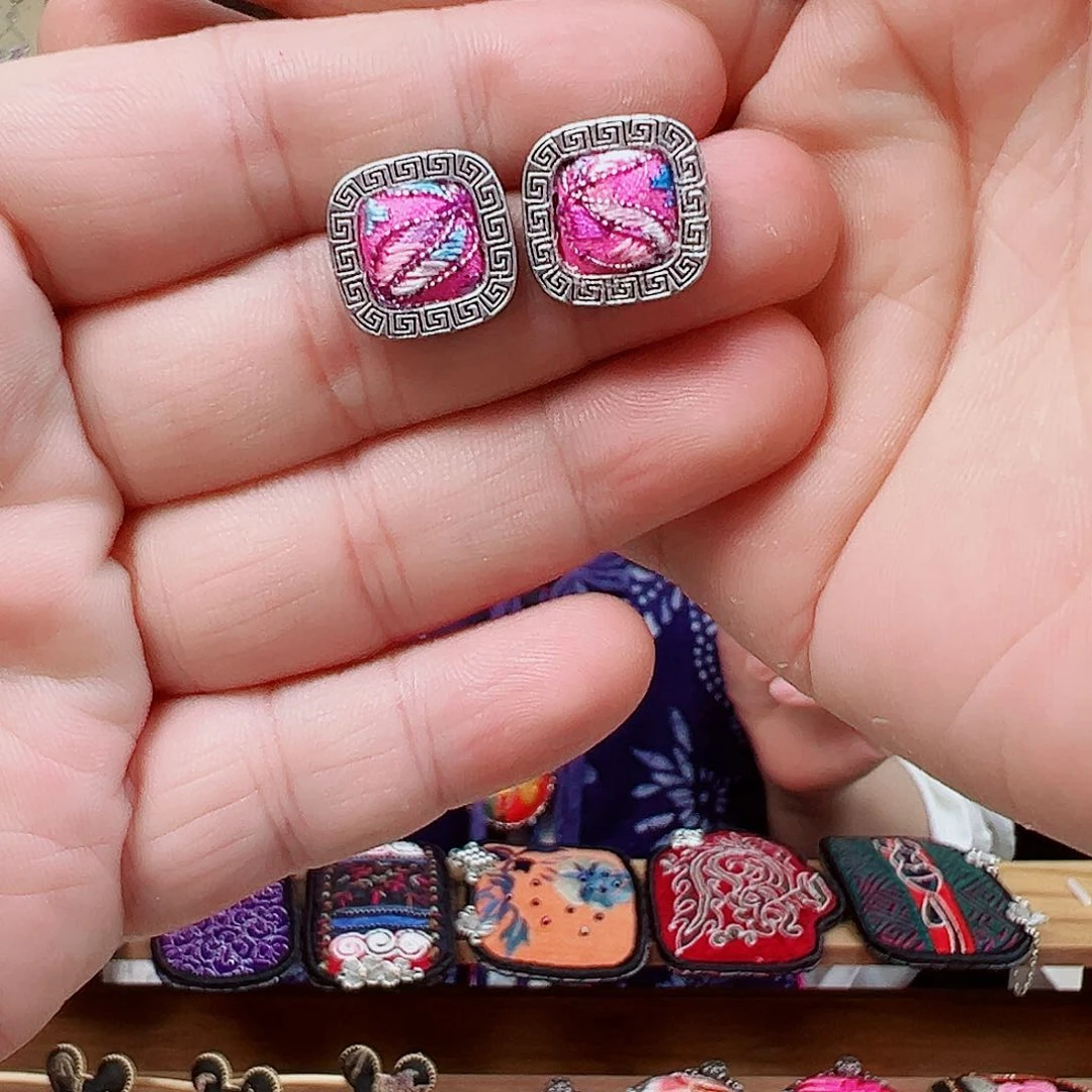黄铜布艺925银手工饰品