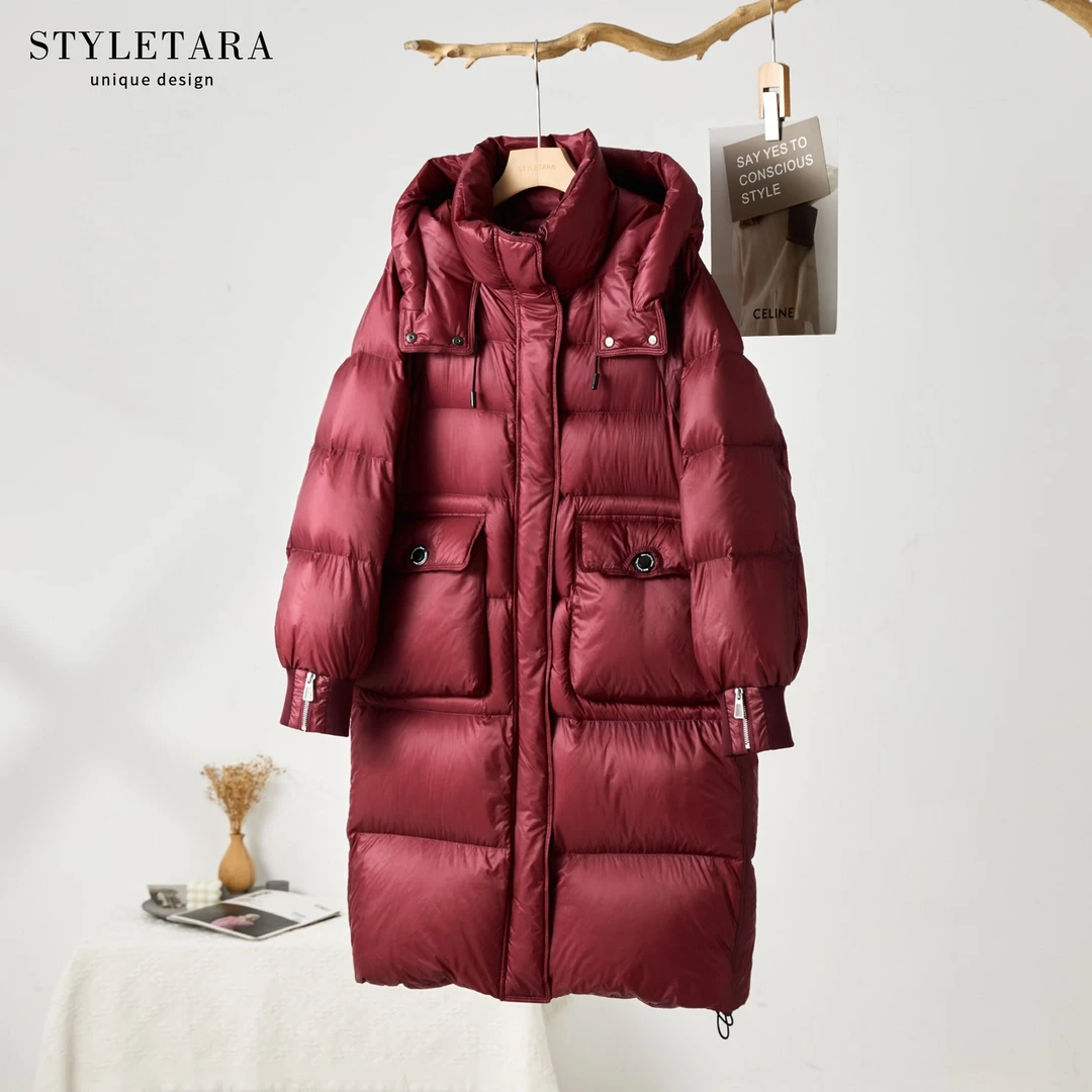 大石榴*冬季长款羽绒服12178