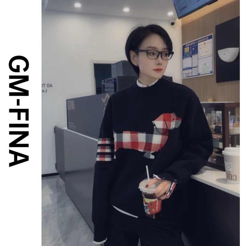 GM-FINA男士冬季毛衣时尚圆领内搭打底衫线衣88037【红馆】