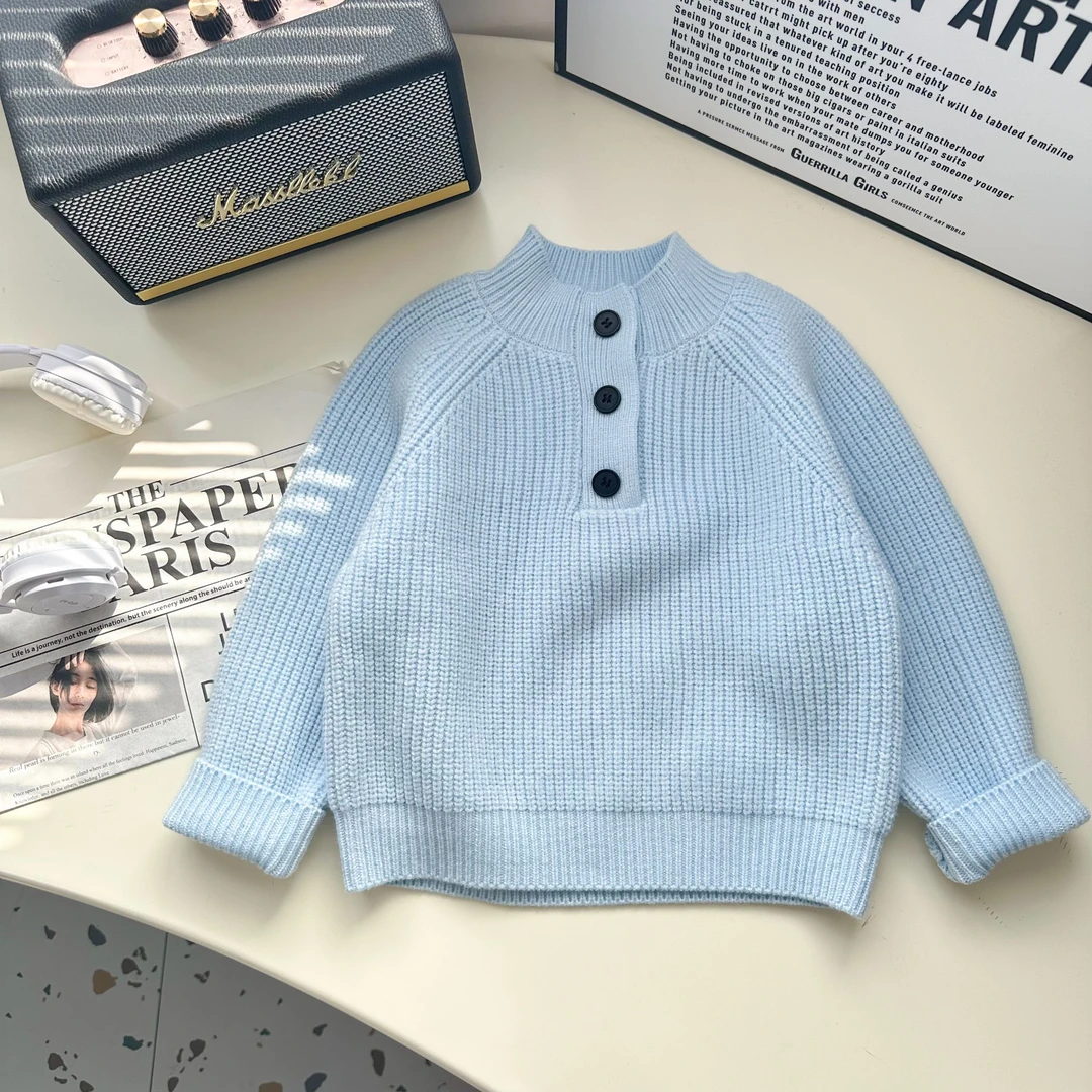 【朱鑫宇专属】男童毛衣2024新款蓝色毛衣BMD3890