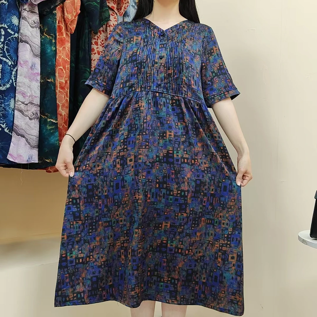 真丝连衣裙女装夏季2025新款阔太太高端气质显瘦高端中长裙子