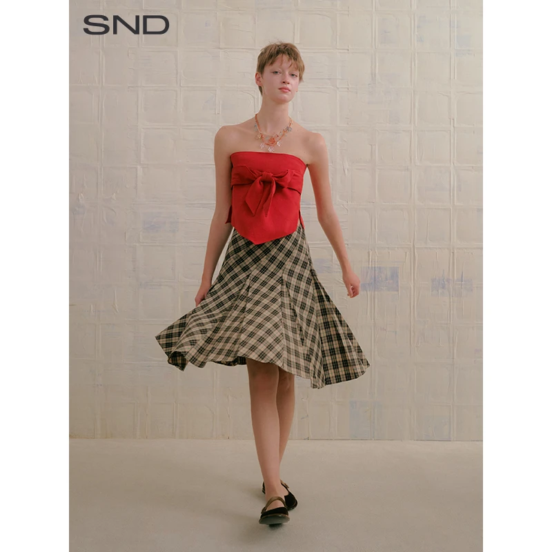 【SNDMARCHEN 设计师品牌】SND SS25 罗素公园格纹半裙