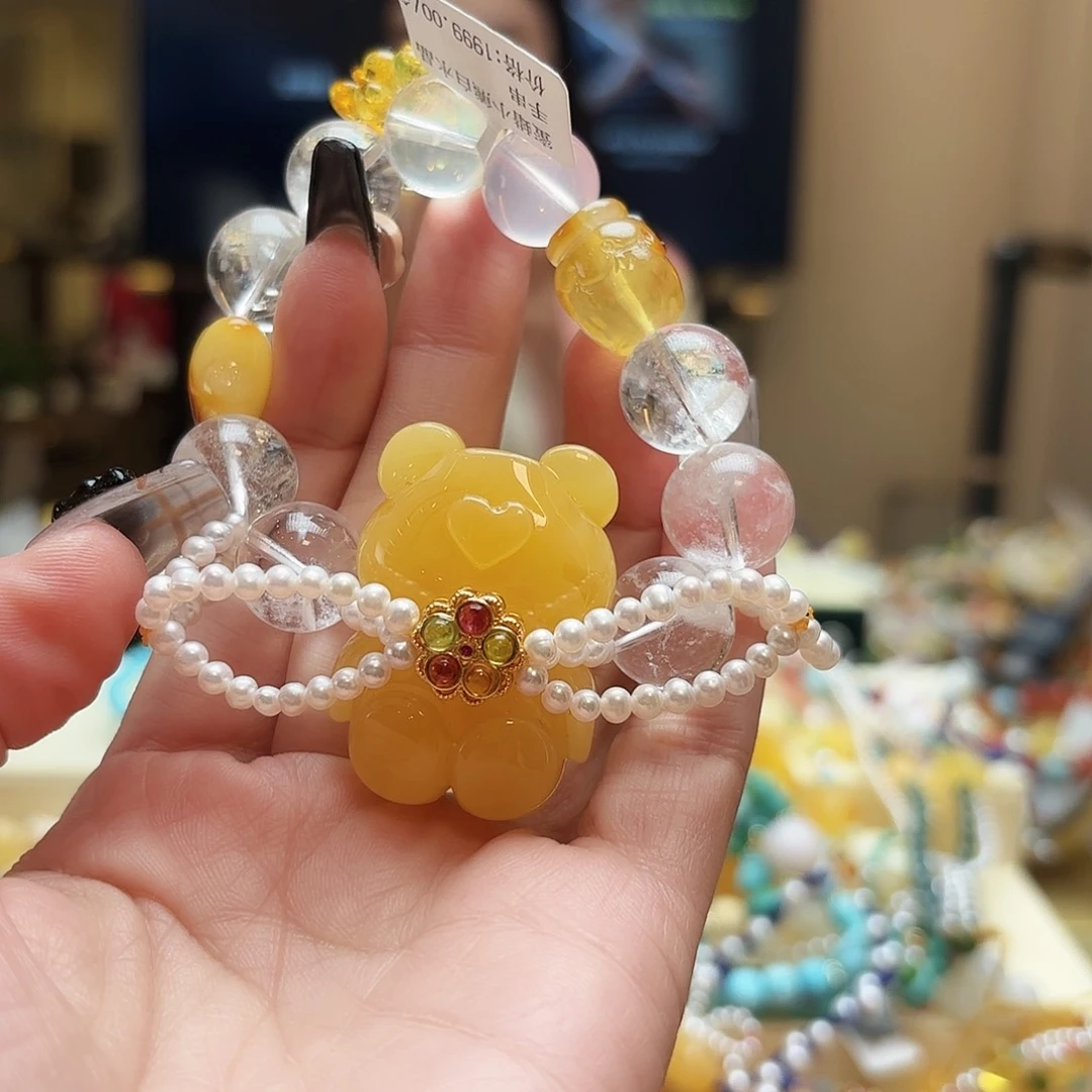 琥珀颈饰未镶嵌唯*琥珀