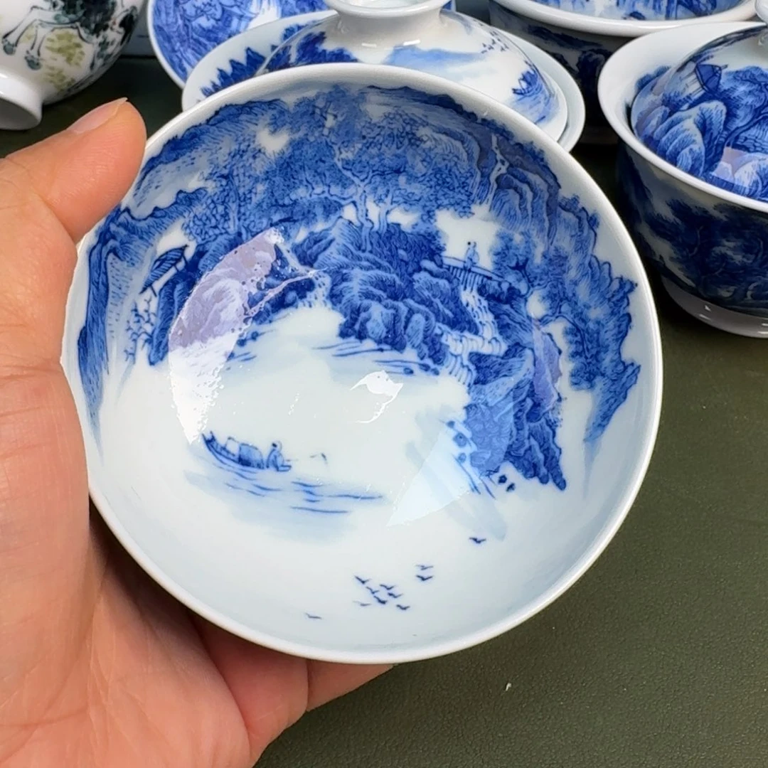陶景德镇纯手绘茶具圆圆260