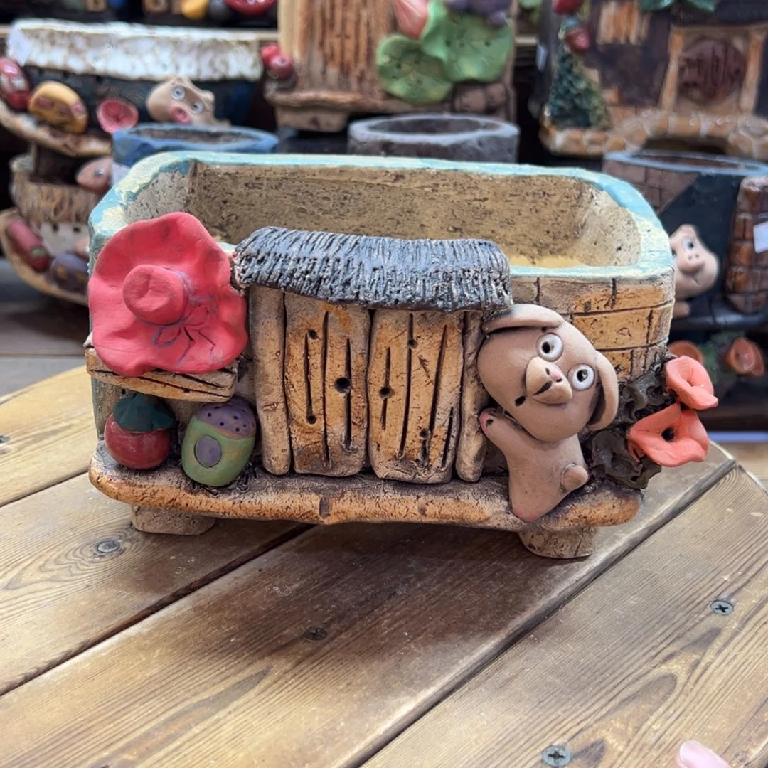 嘻哈多肉花盆百搭