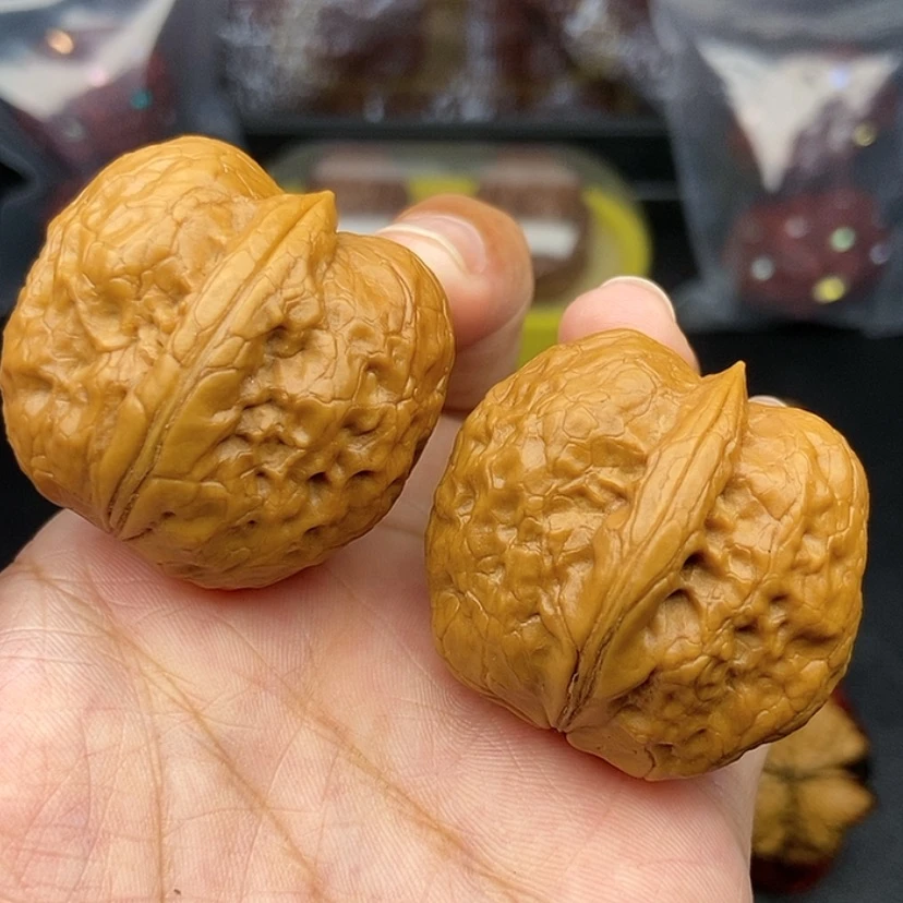 【闪购商品】把件文玩核桃38尺帝王筋元宝