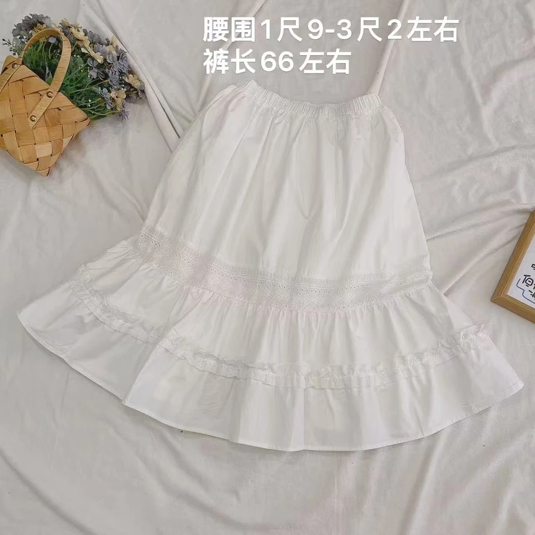 【白玫瑰】婷婷同款推荐 早春款 带内衬重工刺绣半身裙 半裙