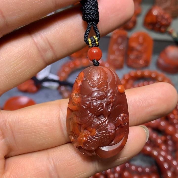 南红玛瑙吊坠(不含链)未镶嵌