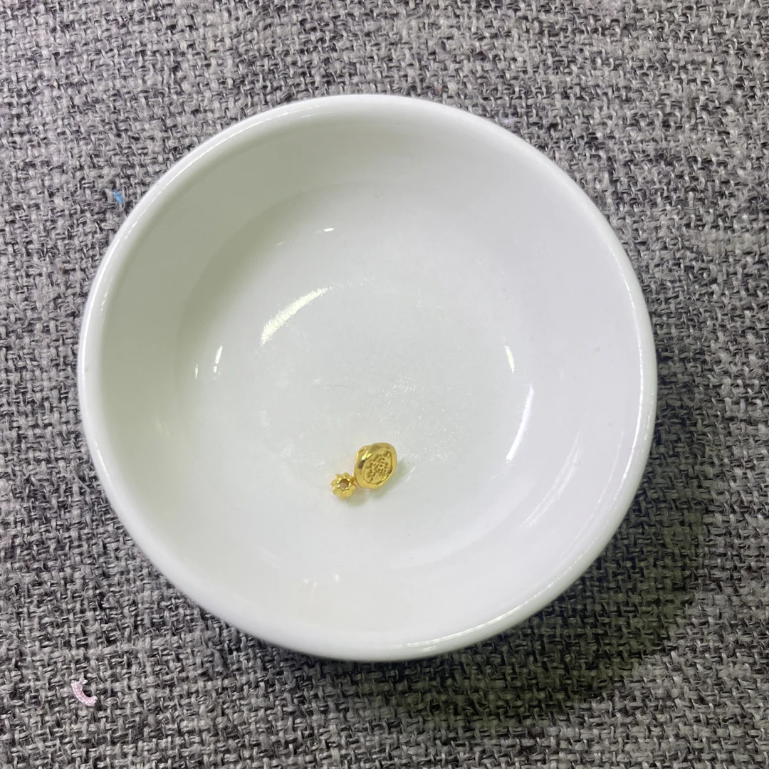 素竹足金金料古法1.63克