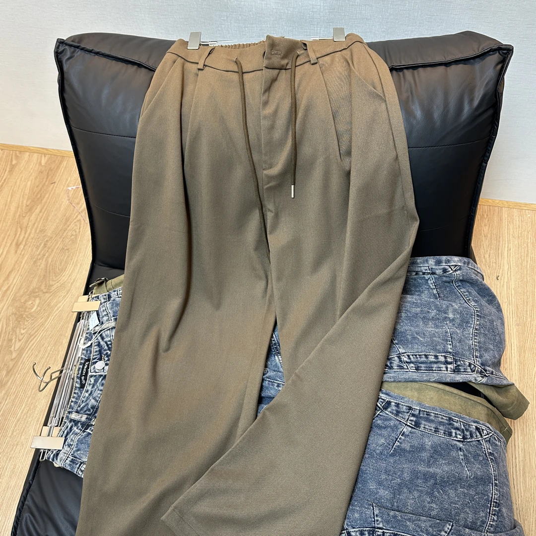 KHK626纯色抽绳阔腿裤1b8