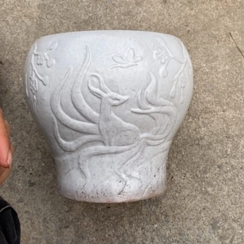 【闪购商品】紫砂花盆高19口16瑕疵