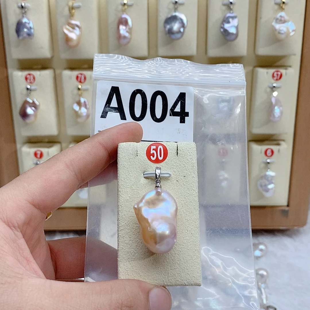 颈饰银S925镶嵌淡水珍珠