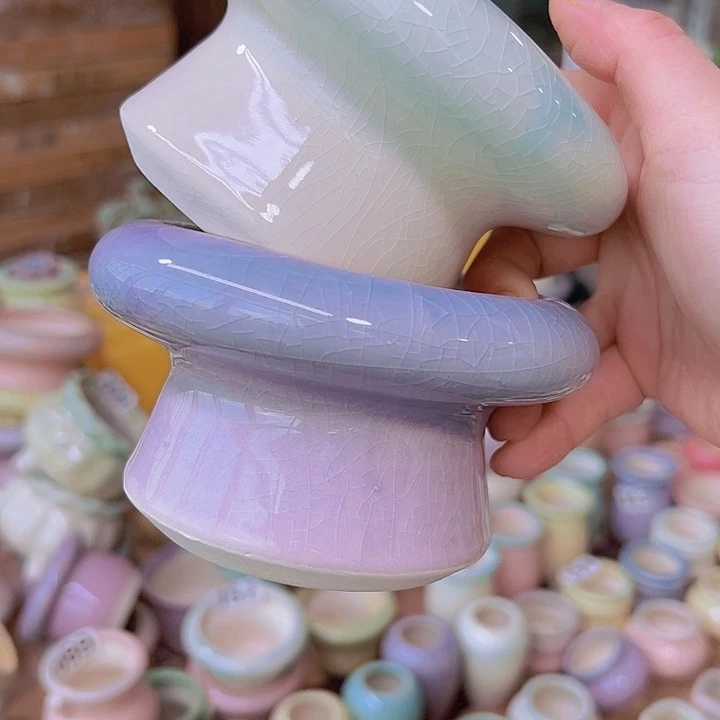 红陶陶瓷花盆当场满12包邮