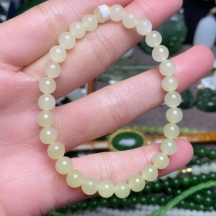 和田玉未镶嵌手链