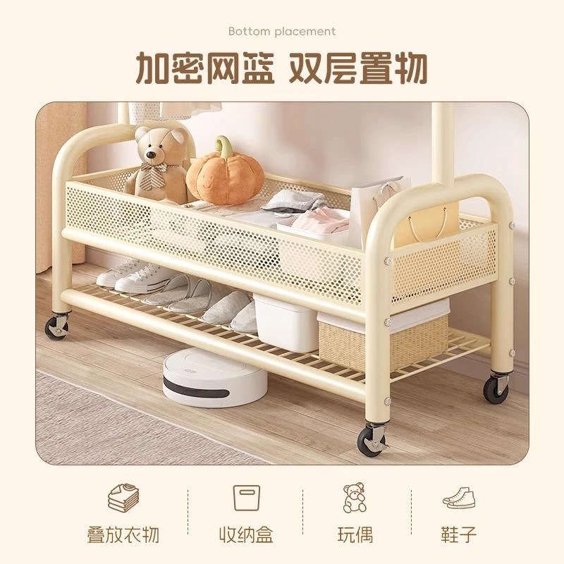 衣帽架落地卧室家用房间挂衣架置物晾衣架简易移动收纳挂衣服优品