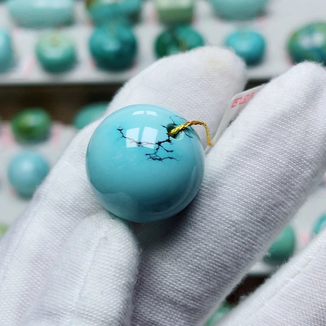 绿松石未镶嵌挂件卡19.6