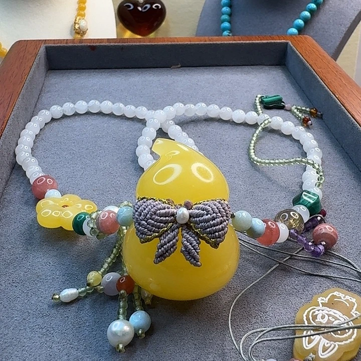 琥珀未镶嵌手链琥珀项链