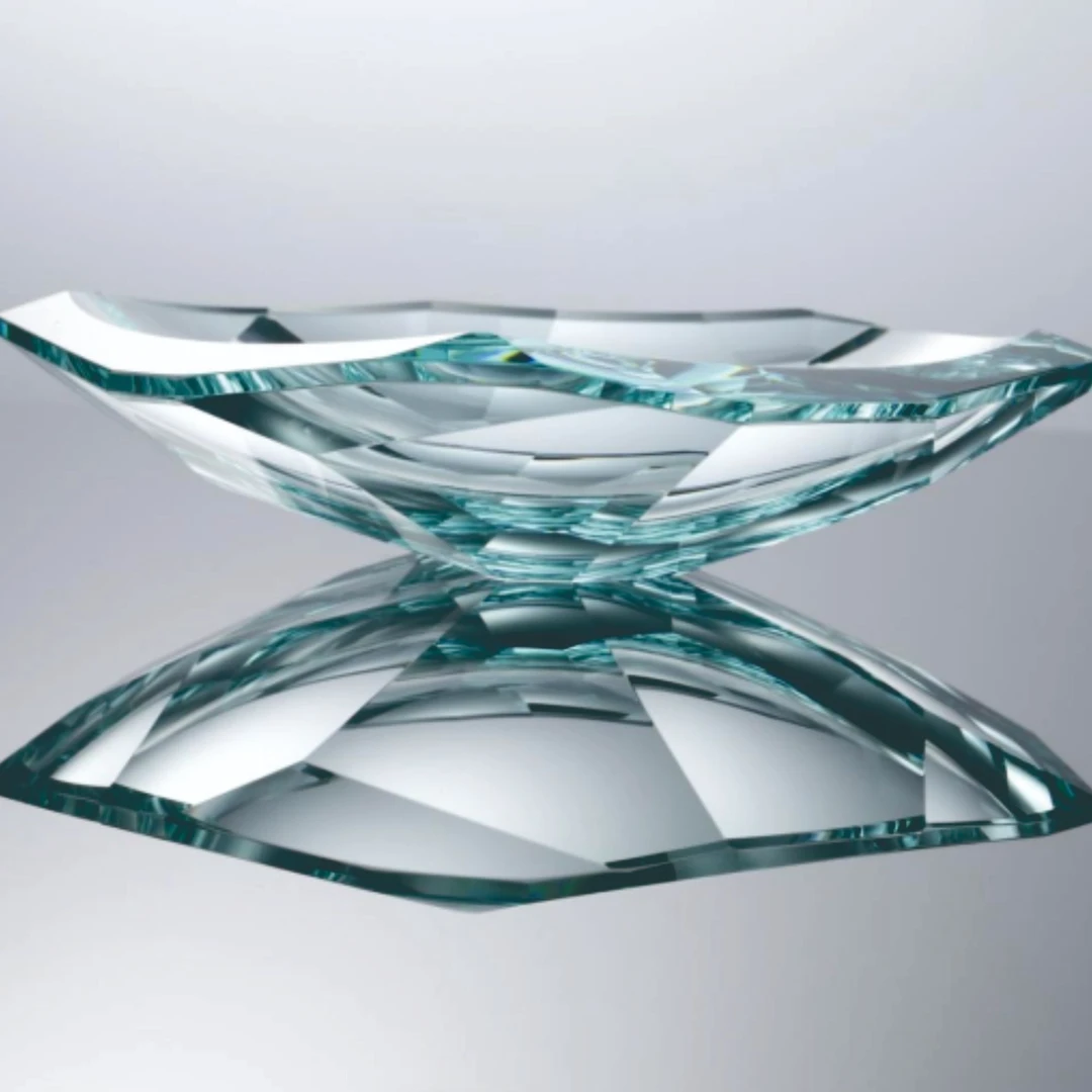 K9水晶超大号田园绿果盘