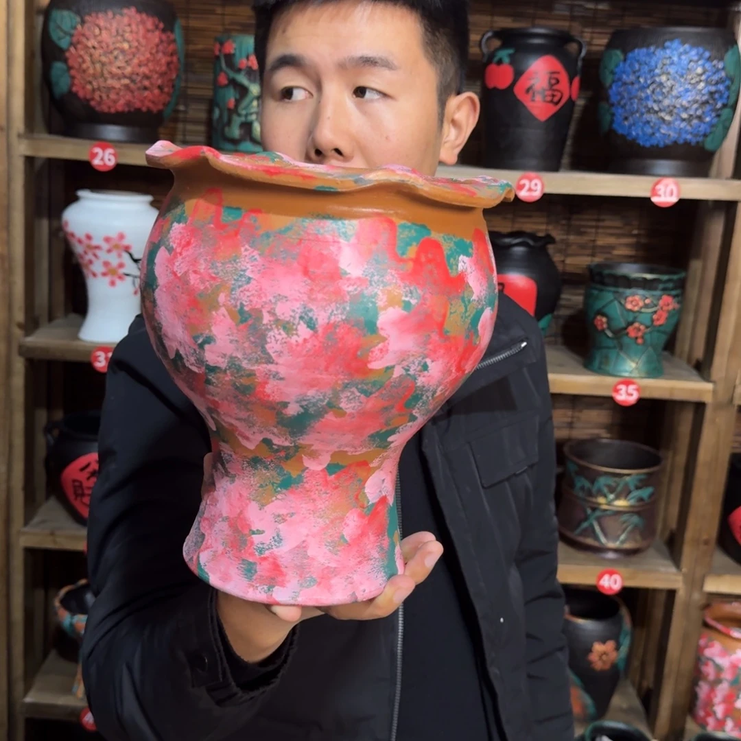 带孔高端浮雕花盆炸炸炸