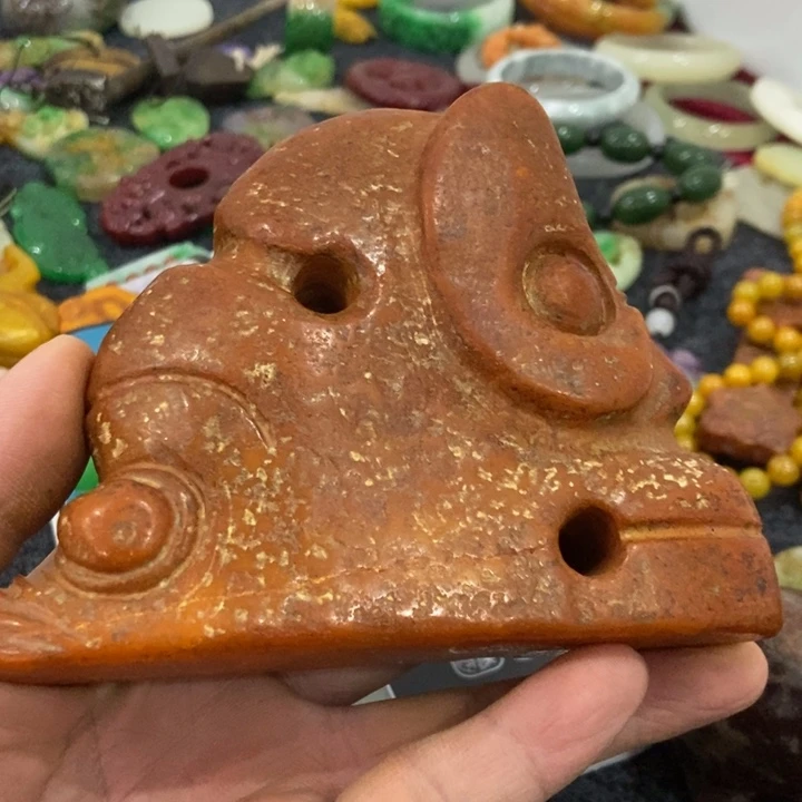 白玉菩提吊坠摆件