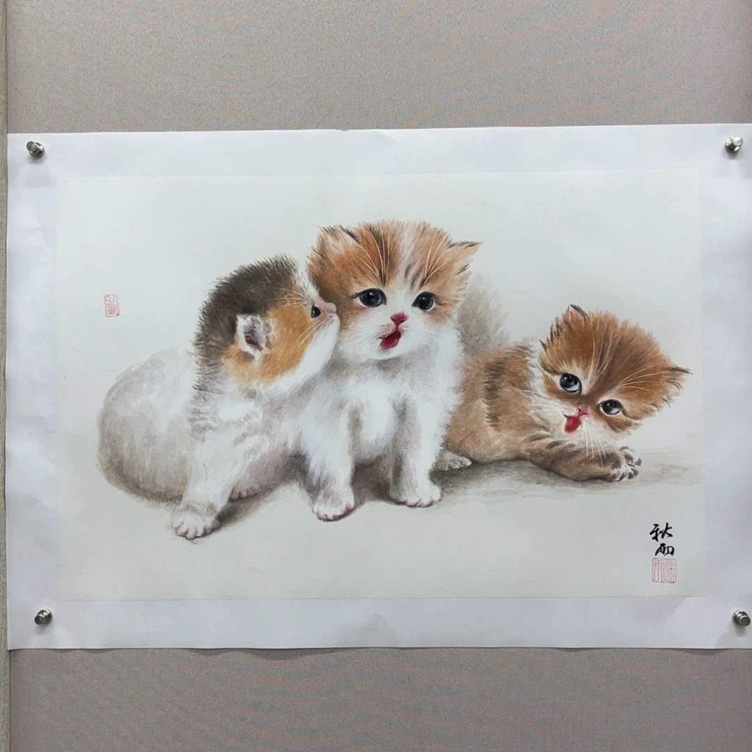 国画艺术家真人手绘