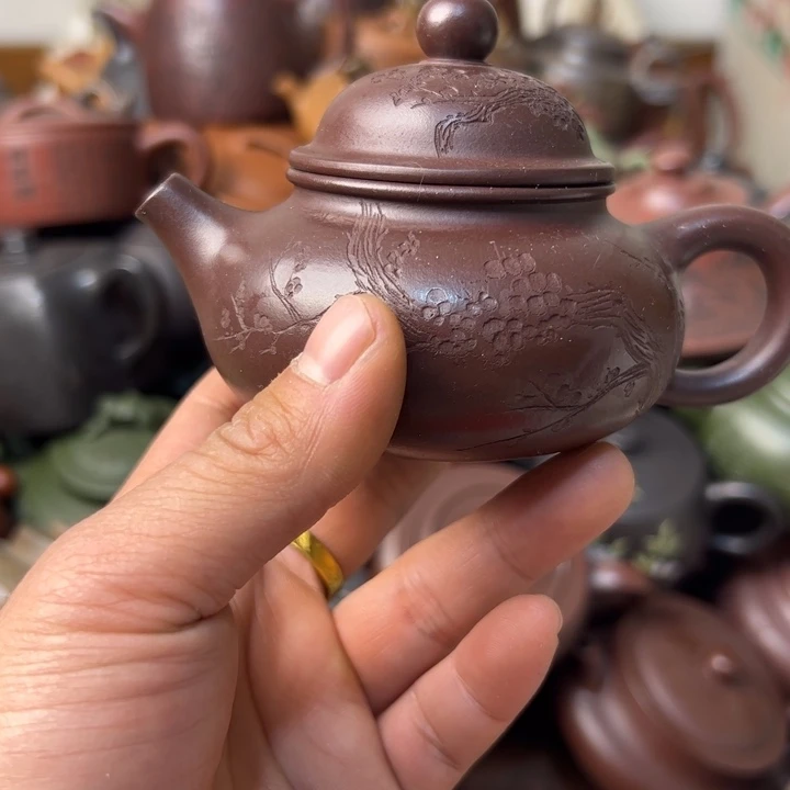 紫砂茶壶紫砂壶晃盖没有底章