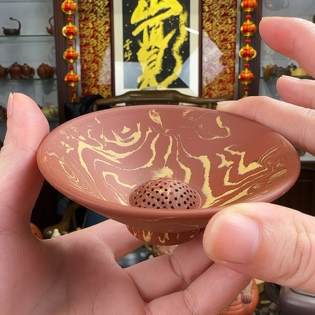 紫砂茶壶绞泥茶漏