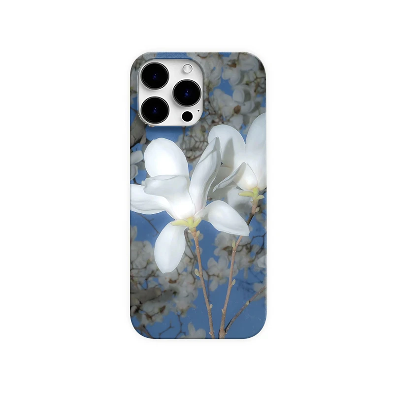 白玉兰适用苹果16promax手机壳17pro小众15/14艺术13小米华为荣耀