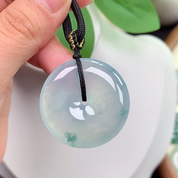 颈饰未镶嵌翡翠平安扣 31.2x6.0mm